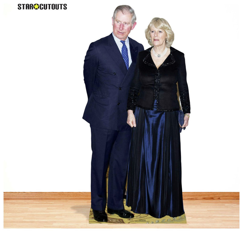 Star Cutouts King Charles Queen Camilla lifesize cardboard cutout (British brand)