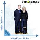Star Cutouts King Charles Queen Camilla lifesize cardboard cutout (British brand)