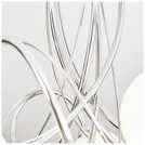BHS Acacia flush ceiling light in silver, diameter 43cm - British product