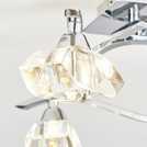 BHS Scorpio Silver glass flush ceiling light 48cm diameter - British product