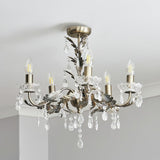 BHS Josefine glass 5 light brass chandelier - British product