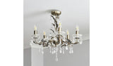 BHS Josefine glass 5 light brass chandelier - British product