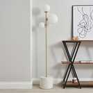 BHS Fleur 3 Light Gold Floor Lamp - British product