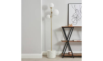 Argos BHS Fleur 3 Light Gold Floor Lamp- Buy online at McGrocer