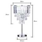 BHS Monroe silver table lamp - British product