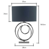 BHS Helix Silver Table Lamp - British product