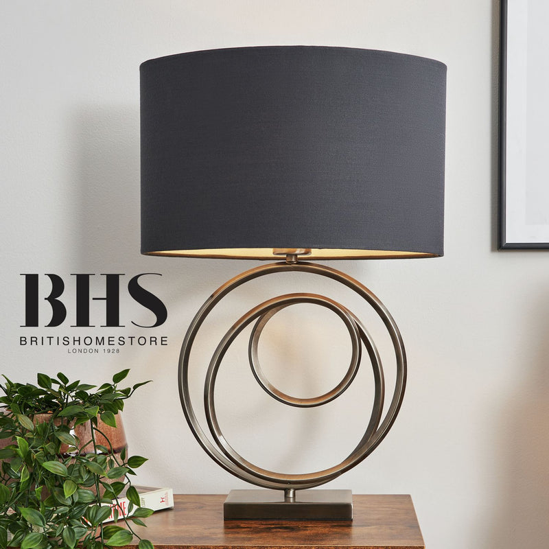 BHS Helix Silver Table Lamp - British product