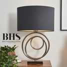 BHS Helix Silver Table Lamp - British product