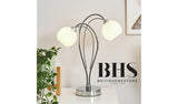 BHS Acacia silver table lamp - British product