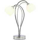 BHS Acacia silver table lamp - British product