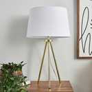 BHS Louisa Large Brass Table Lamp - British product