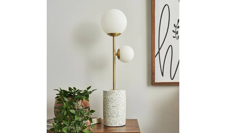 BHS gold table lamp H54cm x 16cm diameter - British product