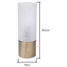 BHS antique brass table lamp with touch-sensitive switch - British product