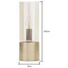 BHS Tyrrel table lamp brass finish 29.5cm height - British product