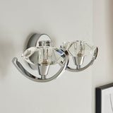 BHS Scorpio Silver glass wall light 36cm diameter - British product