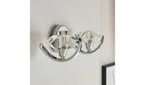 Argos BHS Scorpio Silver Glass Wall Light 36cm Diameter- Buy online at McGrocer