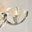 BHS Scorpio Silver glass wall light 36cm diameter - British product