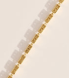 Suzanne Kalan yellow gold block-chain bracelet - British product
