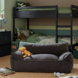 Kaikoo kids double chair bean bag charcoal, UK version