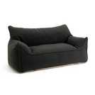 Kaikoo kids double chair bean bag charcoal, UK version