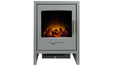 Adam Bergen electric stove grey with LED flame effect, imported from the UK