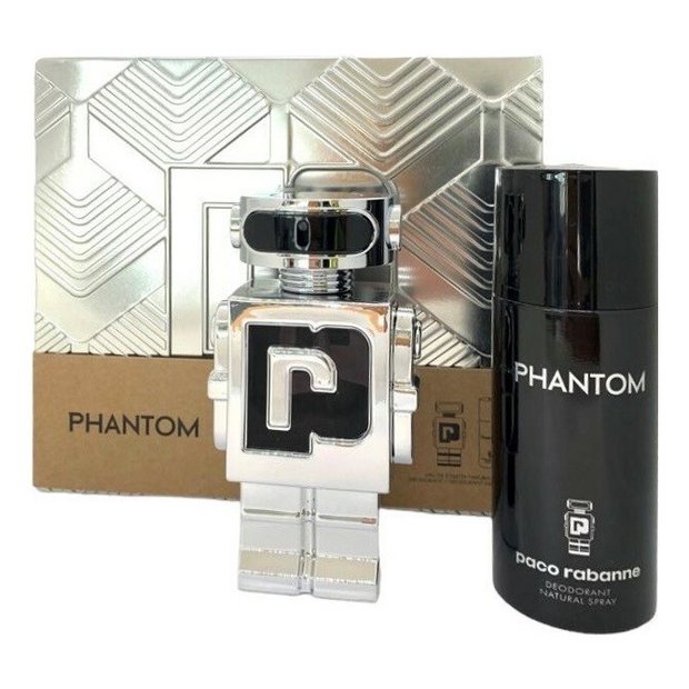 Paco Rabanne Phantom Eau de Toilette and Deodorant gift set 250ml, imported from the UK