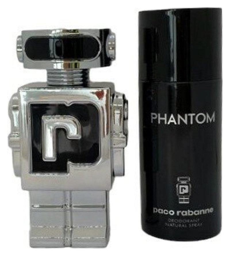 Paco Rabanne Phantom Eau de Toilette and Deodorant gift set 250ml, imported from the UK
