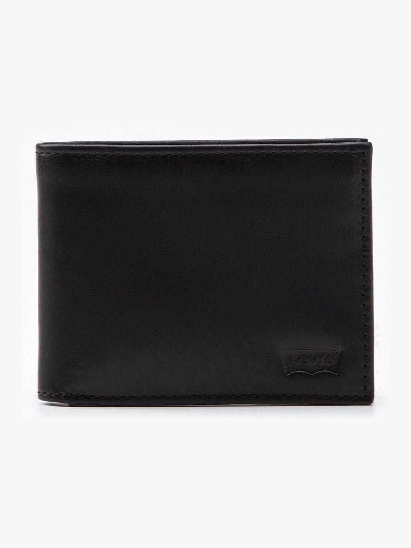Levi's black leather bifold wallet, UK version