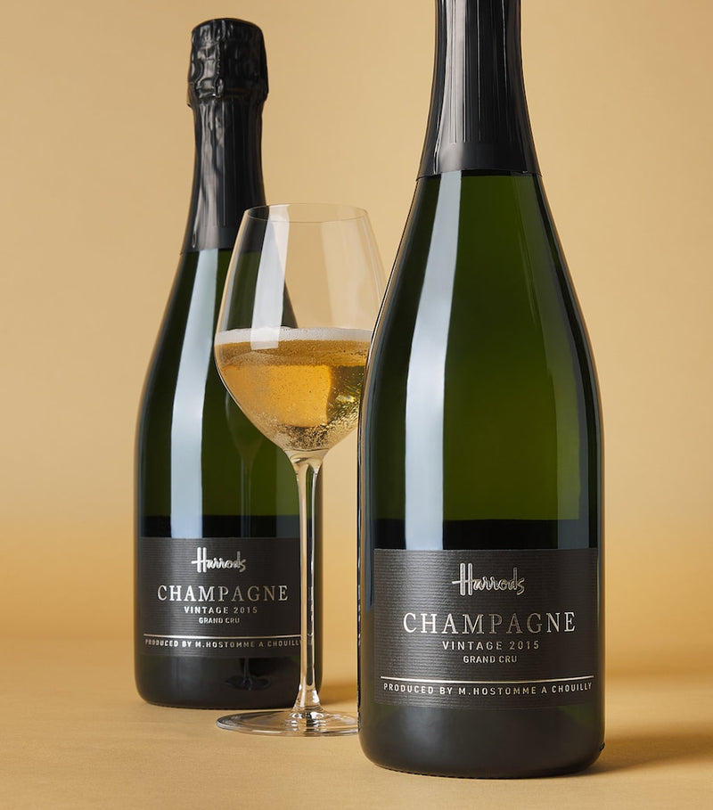 Harrods Blanc de Blancs Grand Cru champagne case 12 bottles - British product