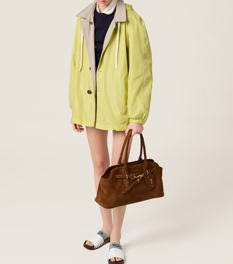 Miu Miu Aventure suede top-handle bag, UK version