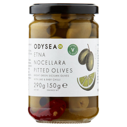 Odysea Etna Nocellara Pitted Olives 290g (150g) GOODS Sainsburys   