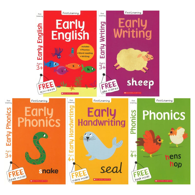 Get Ahead English book collection 3-5 years 17 books 70 flashcards, imported from the UK