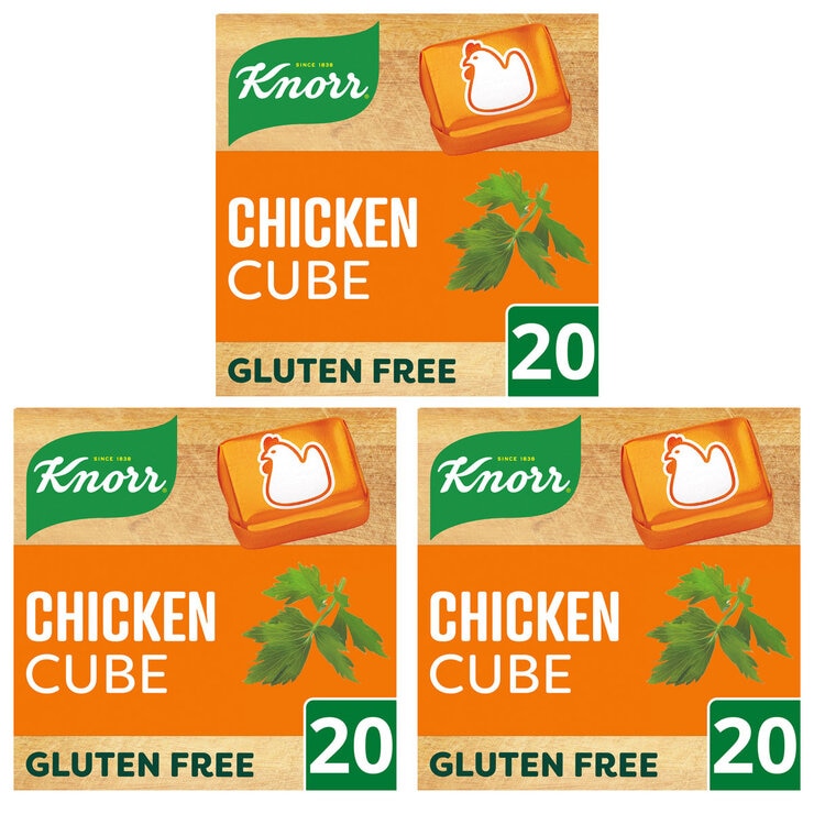 Knorr Chicken Stock Cubes 3 Pack 20 x 10g