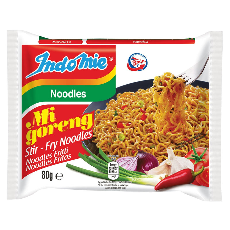 Indomie Mi Goreng Stir Fry Noodles 40 x 80g, UK version
