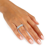 Costco princess cut 1ct diamond ring platinum size N, UK version