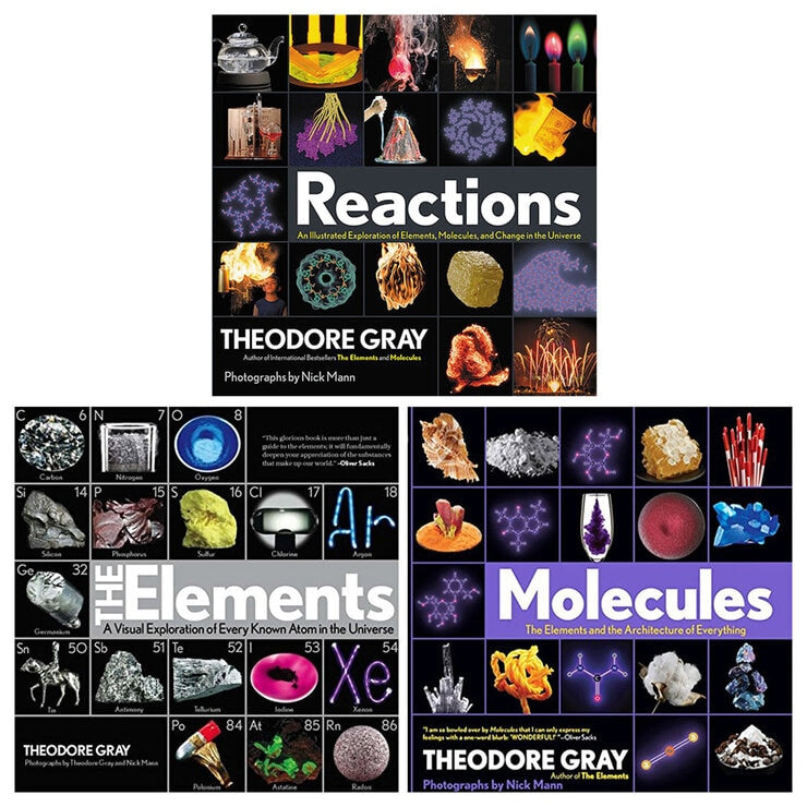Theodore Gray chemistry books trilogy (British brand)