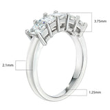 Costco princess cut 1ct diamond ring platinum size N, UK version