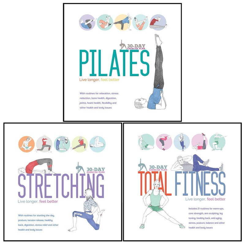 30 day paperback exercise book for adults, imported from the UK