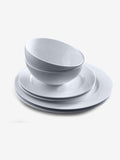 Malvern white embossed dinner set 12 piece (British brand)