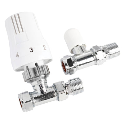 Costco UK Ultraheat Thermostatic Straight Radiator Valve and Lockshield Set- Buy online at McGrocer
