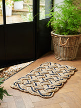 Next Laura Ashley Natural Gold Braided Jute Door Mat 45 x 75 cm- Buy online at McGrocer