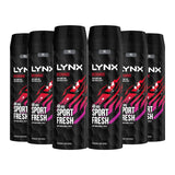 Lynx Recharge Body Spray 6 x 200ml