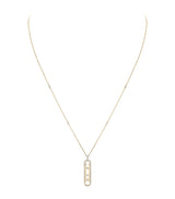 Harrods Messika Move 10th Birthday Yellow Gold and Diamond Necklace (0.70ct)- Buy online at McGrocer