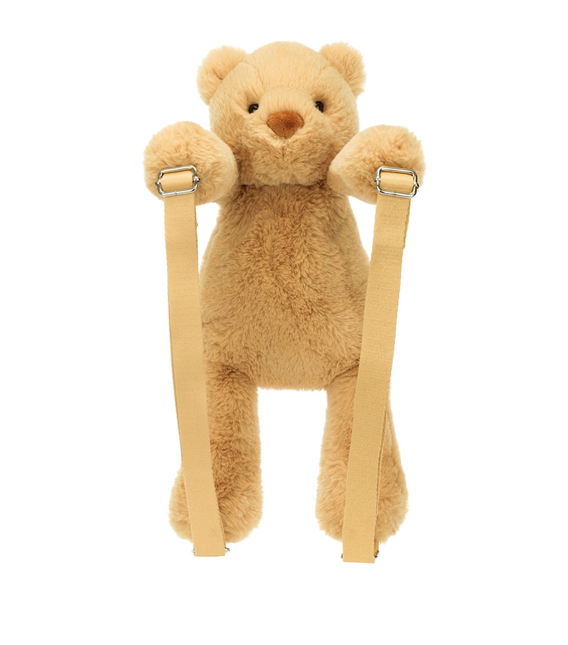 Jellycat Smudge Bear backpack in soft terry, UK version