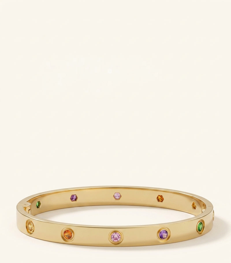 Cartier LOVE bracelet 18kt yellow gold gemstone 6.1mm, UK version
