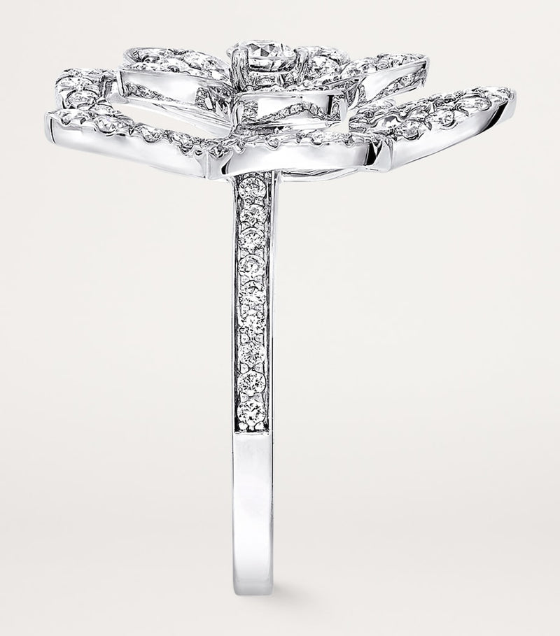 Graff white gold diamond Wild Flower ring (British brand)
