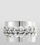 Christofle silver-plated Babylone napkin ring - British product