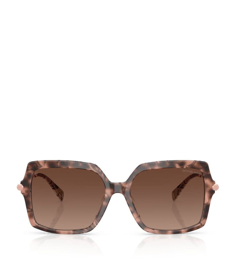 Michael Kors Quogue square tortoiseshell sunglasses, imported from the UK