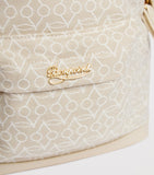 Bonpoint cotton backpack with cherry motif, imported from the UK