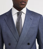 Armani silk geometric jacquard tie 7cm - British product